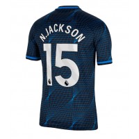 Camisa de Futebol Chelsea Nicolas Jackson #15 Equipamento Secundário 2023-24 Manga Curta